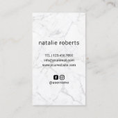 Marmor-Marmor-Fairstylist mit Styleszissor-Handlog Visitenkarte (Rückseite)