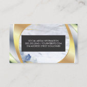 Marmor | Metallschichten Visitenkarte (Rückseite)