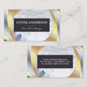 Marmor | Metallschichten Visitenkarte (Vorne/Hinten)