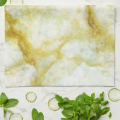 Marmor mit gelben Threads Handtuch (Gefaltet)