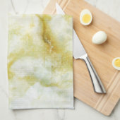 Marmor mit gelben Threads Handtuch (Viertel Falte)