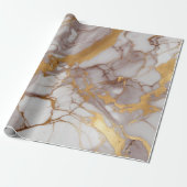 Marmor mit Gold Geschenkpapier (Ungerollt)