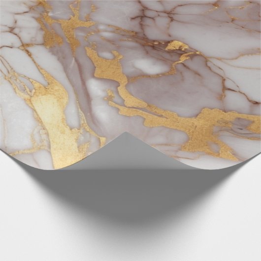 Marmor mit Gold Geschenkpapier (Ecke)