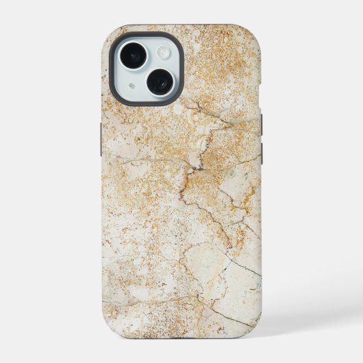 Marmor mit goldener Textur iPhone 15 Hülle (Rückseite)