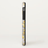 Marmor mit goldfarbenem Blumenmuster Case-Mate iPhone Hülle (Hinten/Links)