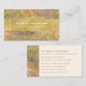 Marmor mit Goldmodernem natürlichem Stein Visitenkarte (Vorne/Hinten)