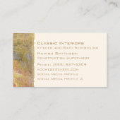 Marmor mit Goldmodernem natürlichem Stein Visitenkarte (Rückseite)