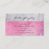 Marmor mit künstlich gebürstetem Monogramm Visitenkarte (Rückseite)