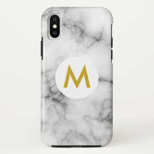 Marmor mit Monogramm Case-Mate iPhone Hülle