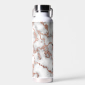 Marmor mit Rose Gold Personalisiert Trinkflasche (Vorne)