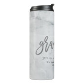 Marmor Moderner, eleganter Absolvent Thermosbecher (Nach links gedreht)