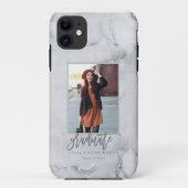 Marmor Modernes Foto Graduate Case-Mate iPhone Hülle (Rückseite)