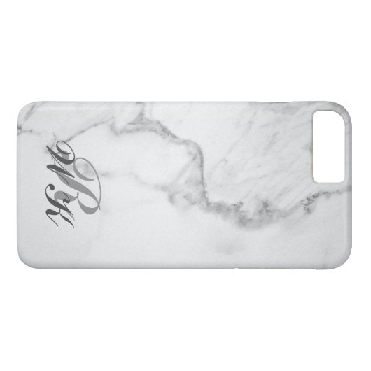 Marmor & Monogram iPhone 7 Plus Case-Mate iPhone Hülle (Rückseite (Horizontal))