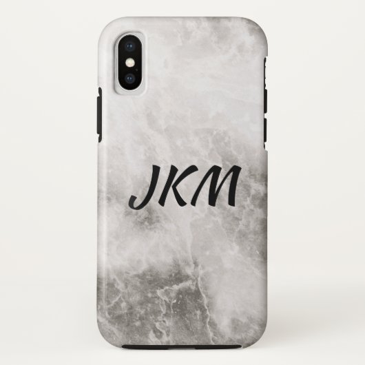 Marmor-Monogramm Case-Mate iPhone Hülle (Rückseite)