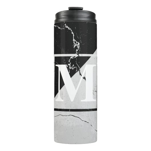 Marmor-Monogramm Thermosbecher (Vorderseite)