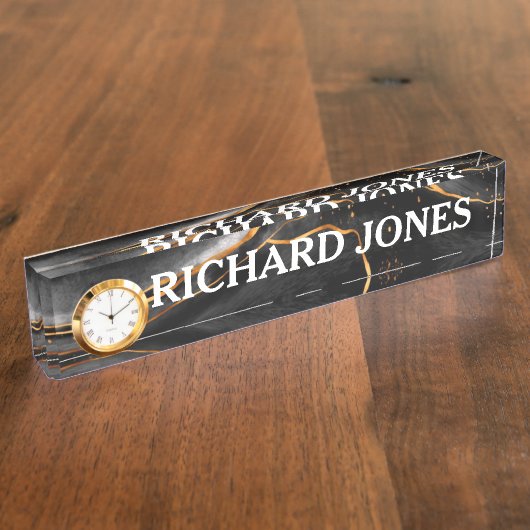 Marmor Namensplakette (Seite)