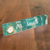 Marmor Namensplakette (Seite)