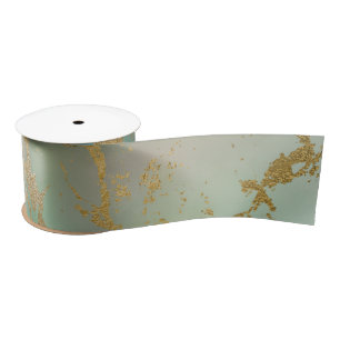 Marmor Pastell Grün Lila Golden Glitter Trendy Satinband
