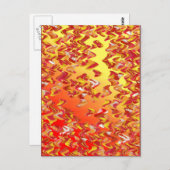 Marmor Patch Loose Swirl Digitale Kunst Postkarte (Vorne/Hinten)