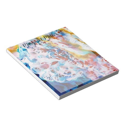 Marmor personalisiert notizblock (angewinkelt)