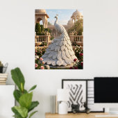 Marmor-Pfau Royal Glow Poster (Heimbüro)
