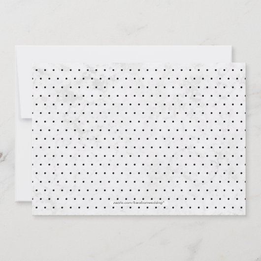 Marmor | Polterabend für moderne Paare Einladung (Rückseite)