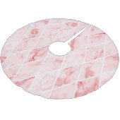 Marmor Polyester Weihnachtsbaumdecke (Schrägansicht)