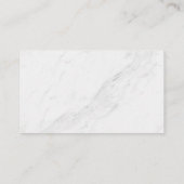 Marmor | Real Anwesen Agent Logo Visitenkarte (Rückseite)