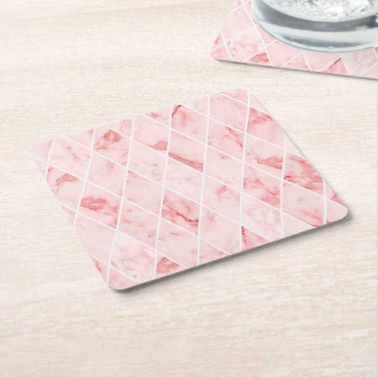 Marmor Rechteckiger Pappuntersetzer (angewinkelt)
