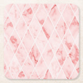 Marmor Rechteckiger Pappuntersetzer (Vorderseite)