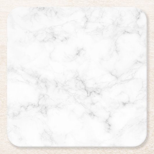 Marmor Rechteckiger Pappuntersetzer (Vorderseite)