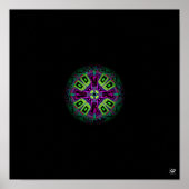 Marmor (Reihe n° 7 Marmor), buntes Muster Poster (Vorne)