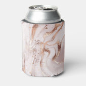Marmor Rose Gold: flüssig Abstrakt. Dosenkühler (Kanne Rückseite)