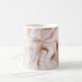 Marmor Rose Gold: flüssig Abstrakt. Kaffeetasse (Mittel)
