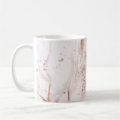 Marmor Rose Gold: flüssig Abstrakt. Kaffeetasse (Links)