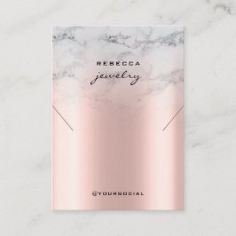 Marmor-Rose-Gold-Gewinnspiel-Karte Visitenkarte