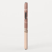 Marmor Rose Gold Girly Ombre Eleganter Chic Case M (Hinten/Rechts)