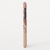 Marmor Rose Gold Girly Ombre Eleganter Chic Case M (Hinten/Links)