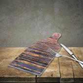 Marmor Rose Gold lila Name Moderne Schneidebrett