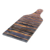 Marmor Rose Gold lila Name Moderne Schneidebrett (Ecke)