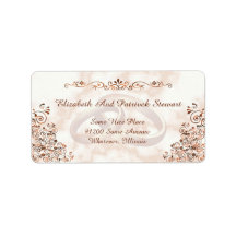 Marmor Rose Gold Rings Eleganter Hochzeitversand