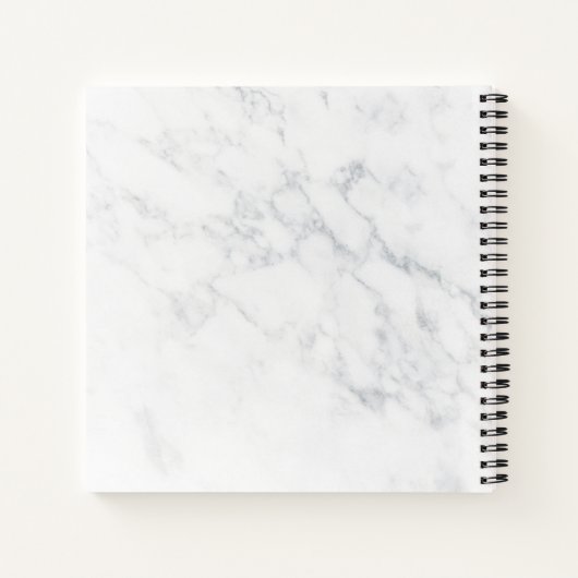 Marmor & Rose Gold Scissors Haarsalon Logo Notizblock (Rückseite)