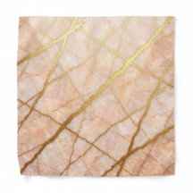 Marmor-Rosé-Pink- und Gold-Luxus-Einecktuch