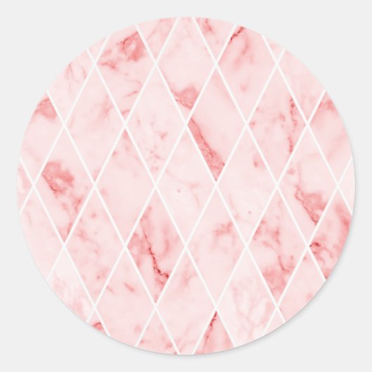 Marmor Runder Aufkleber (Vorderseite)