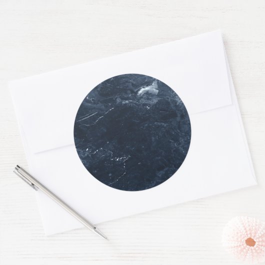 Marmor Runder Aufkleber (Umschlag)
