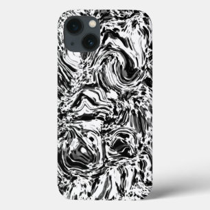 Marmor-Schwarz-Wallpaper-Muster Case-Mate iPhone Hülle
