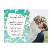 Marmor Seafoam Aquamarin Gold Geometrie Speichern