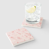 Marmor Steinuntersetzer (Seitenansicht)