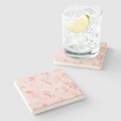 Marmor Steinuntersetzer (Seitenansicht)