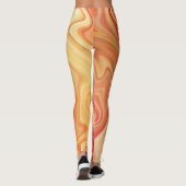 Marmor-Stil-Fluss Leggings (Rückseite)